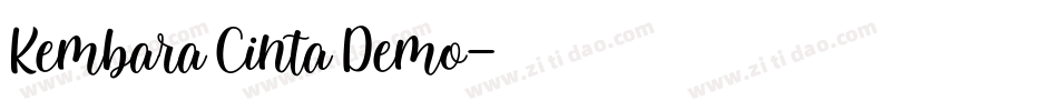 Kembara Cinta Demo字体转换